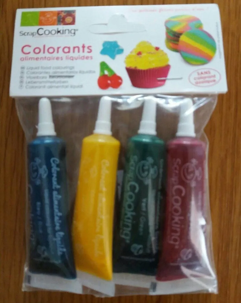 Lot De 4 Colorants Alimentaires - Scrapcooking