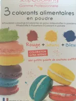 3 Colorants Artificiels En Poudre - Scrapcooking