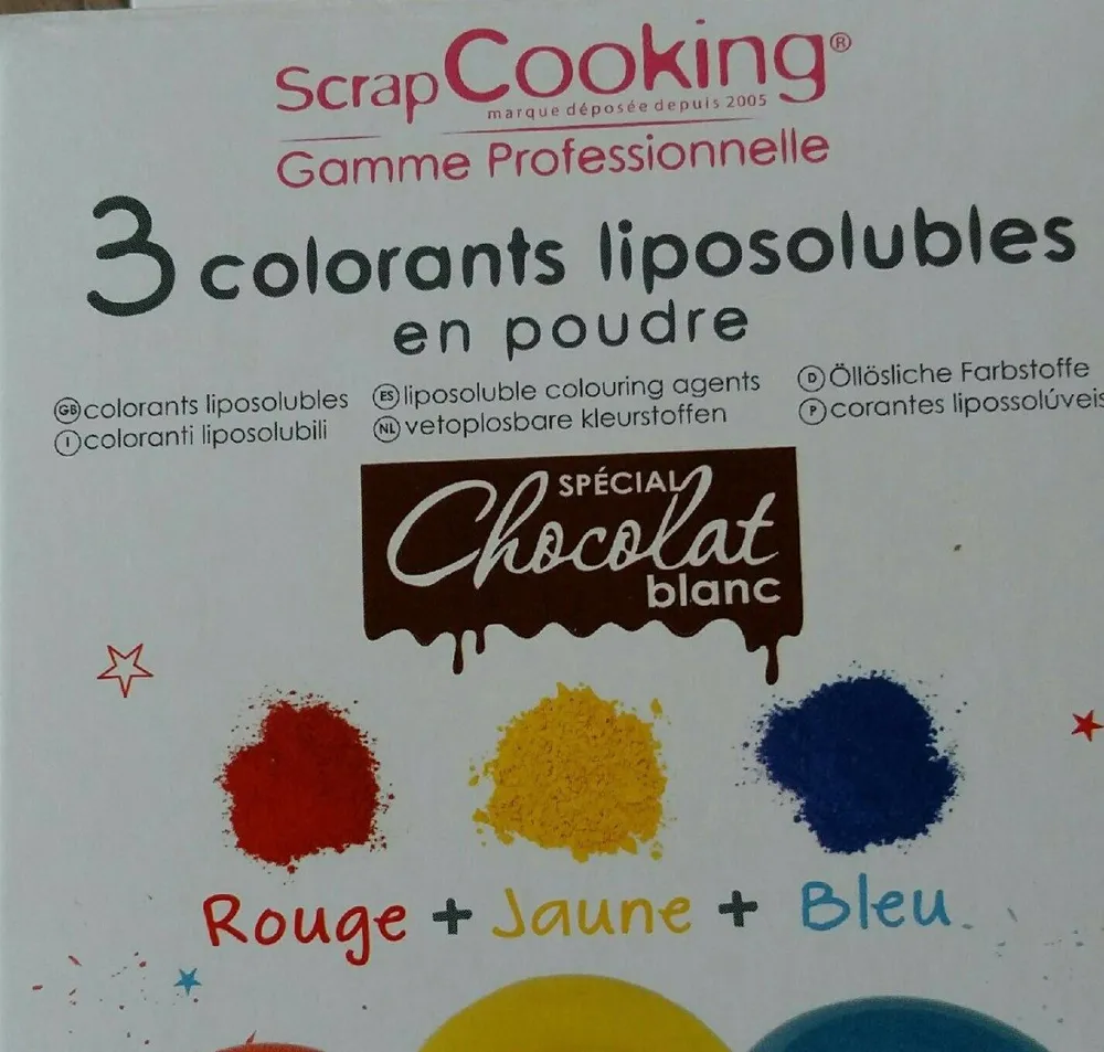 3 Colorants Solubles En Poudre - Scrapcooking