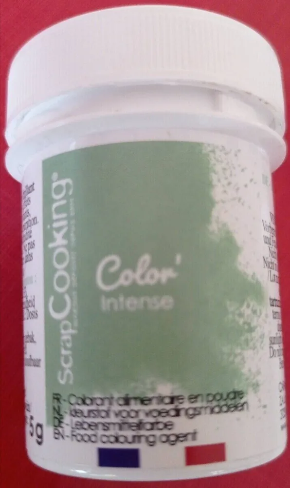 Colorant alimentaire vert d'eau