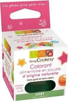 Colorant Alimentaire D'origine Naturelle - Vert - Scrapcooking