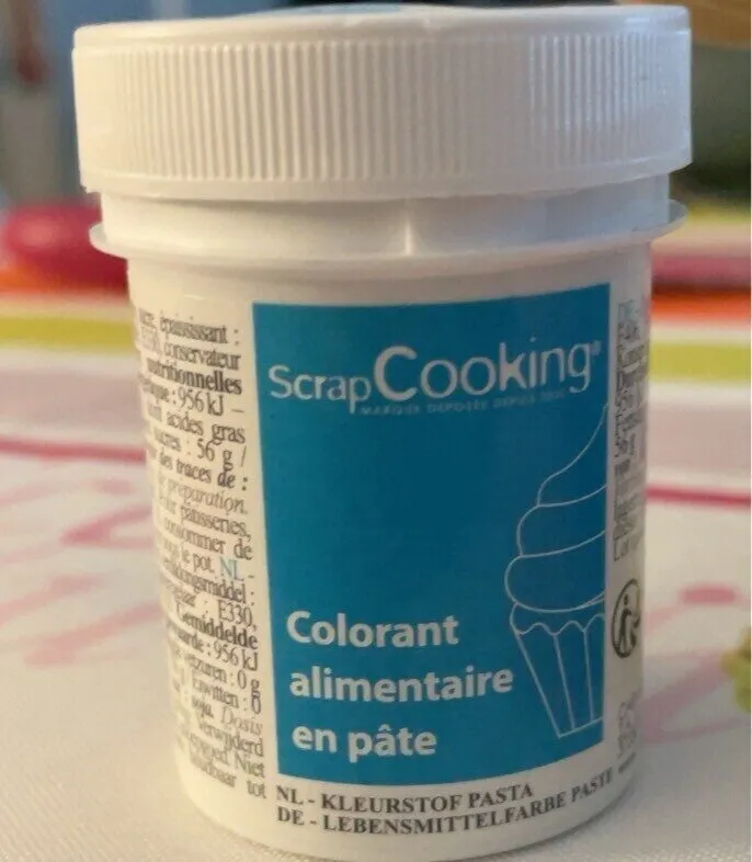 colorant alimentaire en pâte
