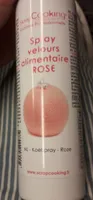 Spray velour alimentaire rose (ou autre)
