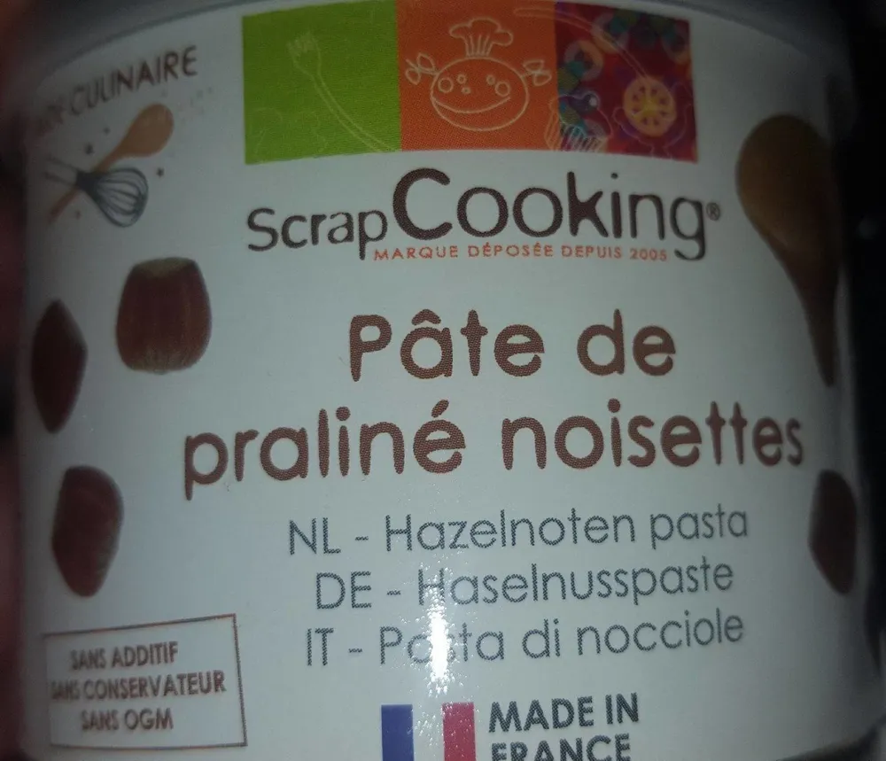 Pâte de praliné noisettes