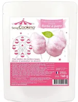 Préparation sucrée Barbe à papa rose