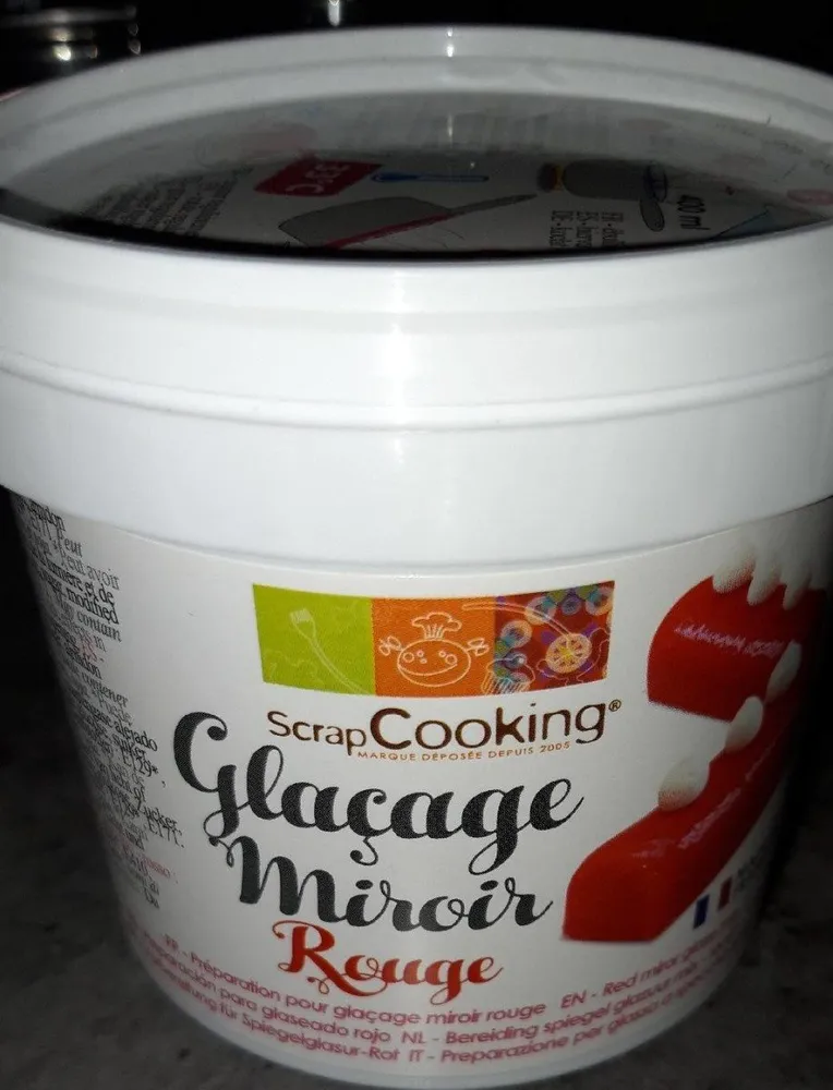 Glaçage miroir rouge