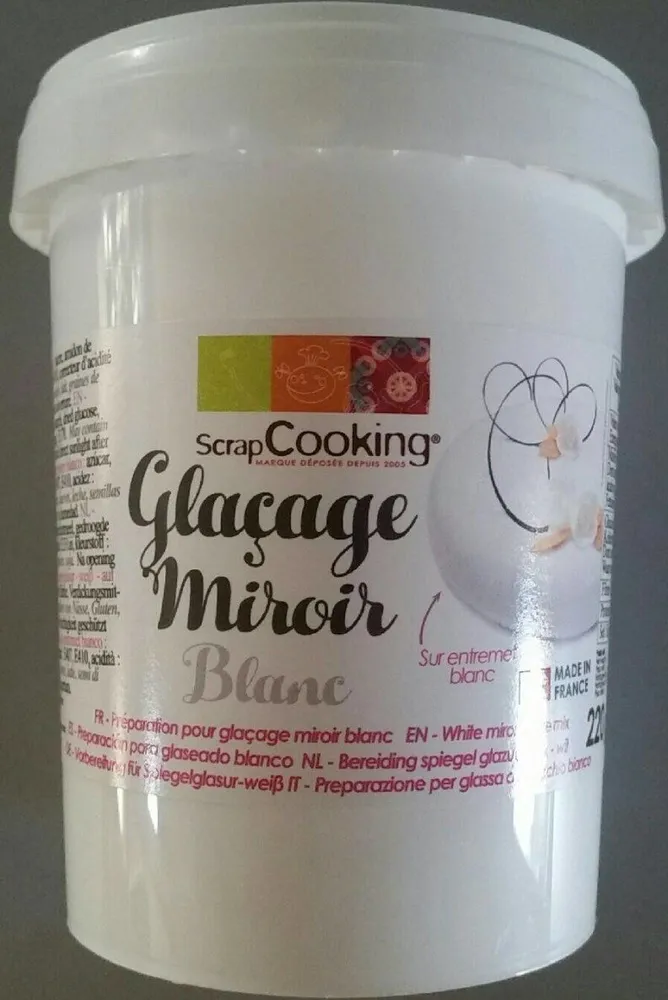 Glaçage miroir blanc