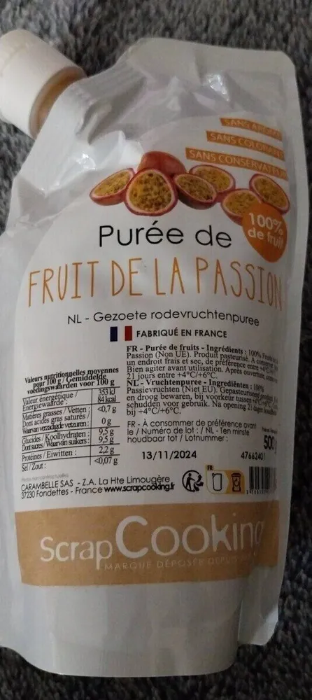 Purée de fruit de la passion