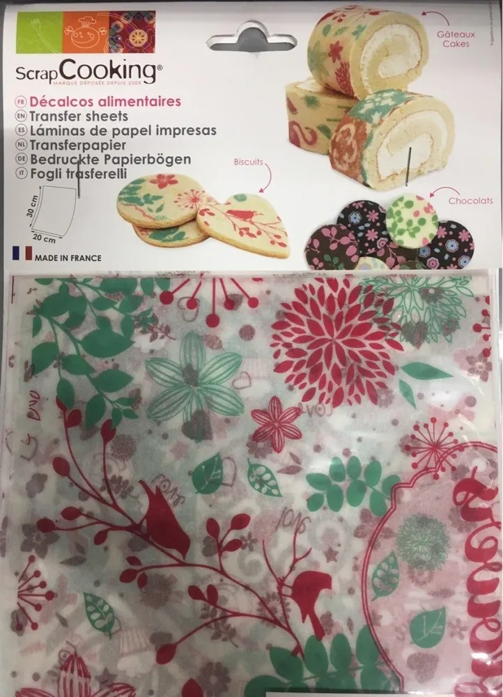 6 Feuilles Assorties - Scrapcooking