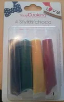 4 stylos choco