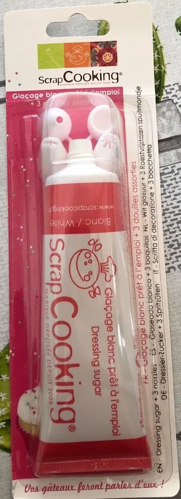 Tube Glaçage Blanc - 100G - Scrapcooking