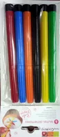 Feutres alimentaires (rouge, orange, jaune, vert, bleu, noir)