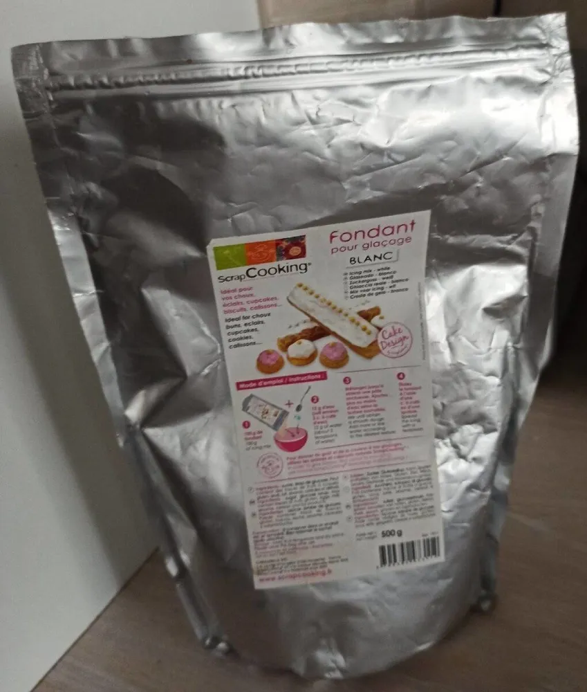 Préparation Fondant Pour Glaçage - Blanc Vanille - Scrapcooking