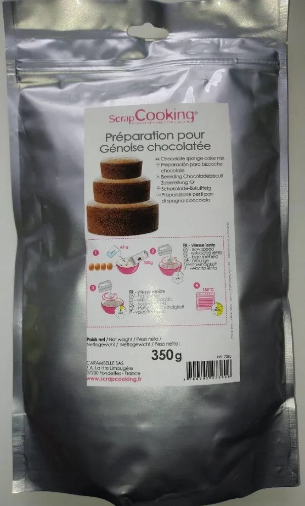 Préparation pour génoise chocolatée