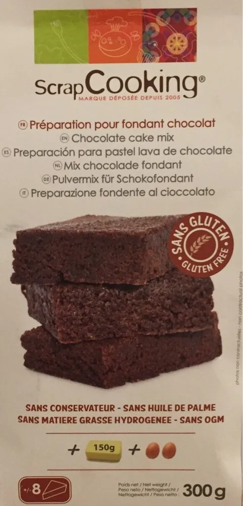 Préparation Sans Gluten - Fondant Au Chocolat