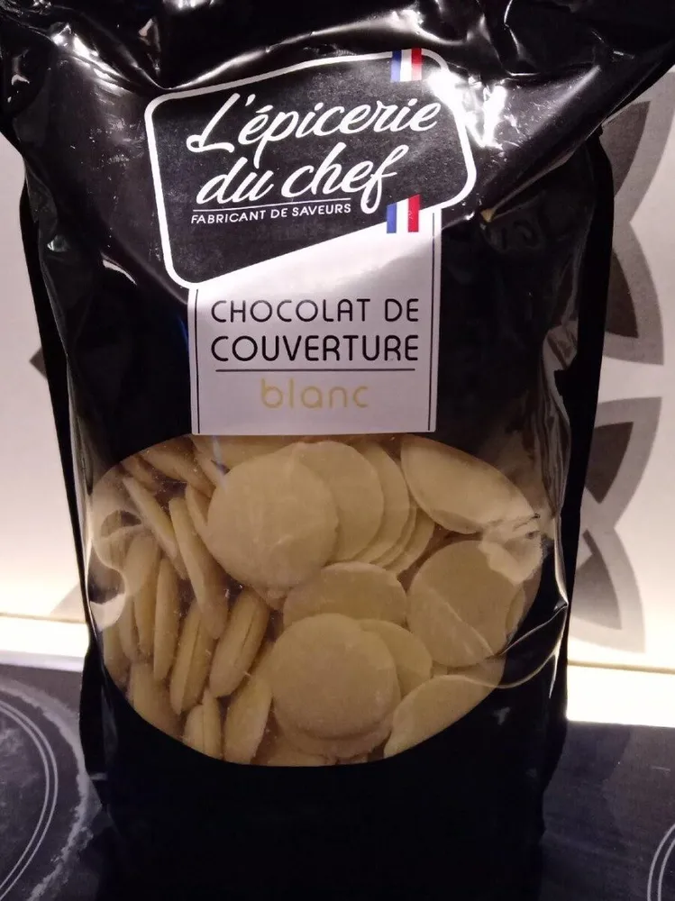 Chocolat de couverture blanc
