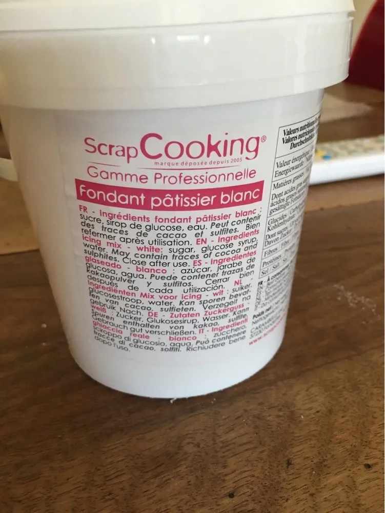 Fondant patissier blanc