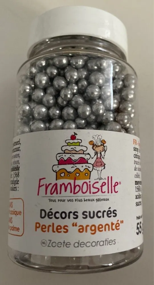 Decors sucrés perles argenté