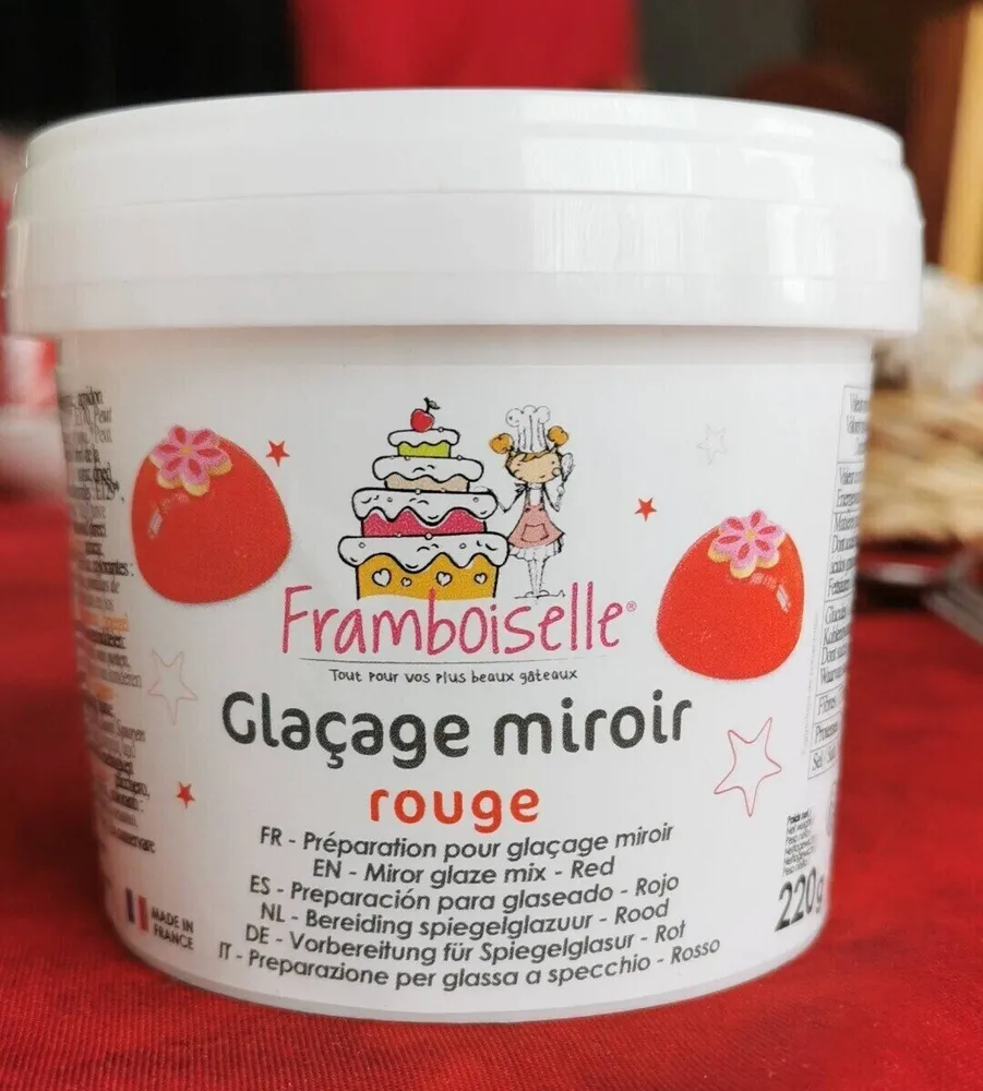 Glaçage miroir rouge