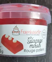 Glaçage miroir rouge pailleté