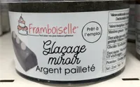 Glaçage miroir argent pailleté