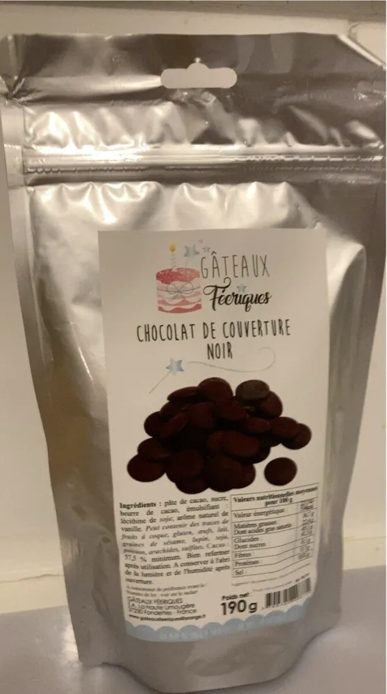 Chocolat de couverture noir