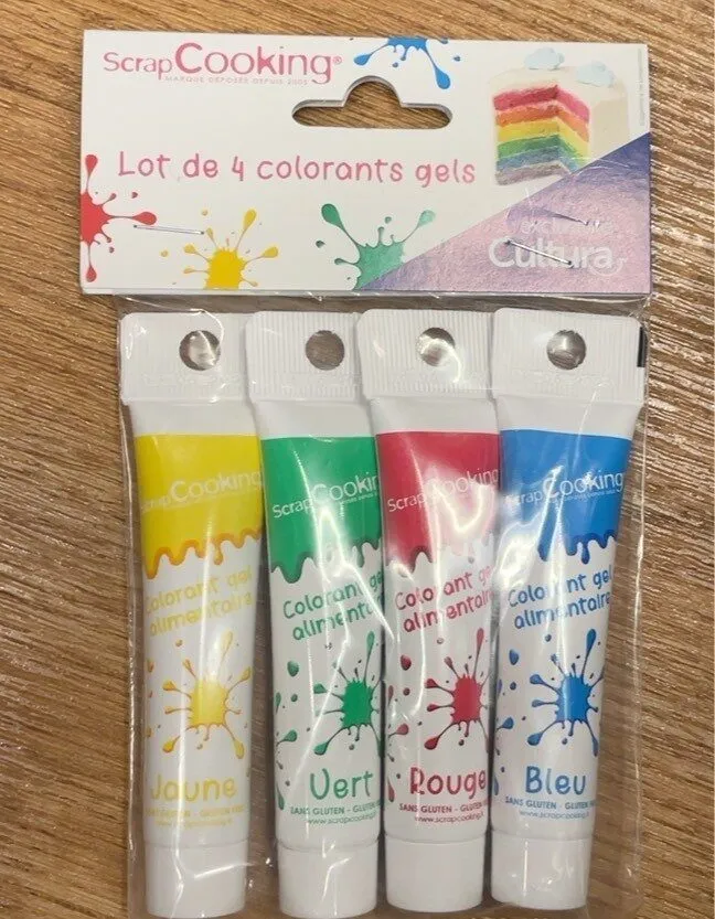 Lot de 4 colorants gel