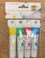 Lot de 4 colorants gel