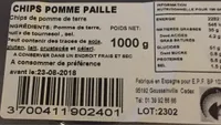 Chips pomme paille