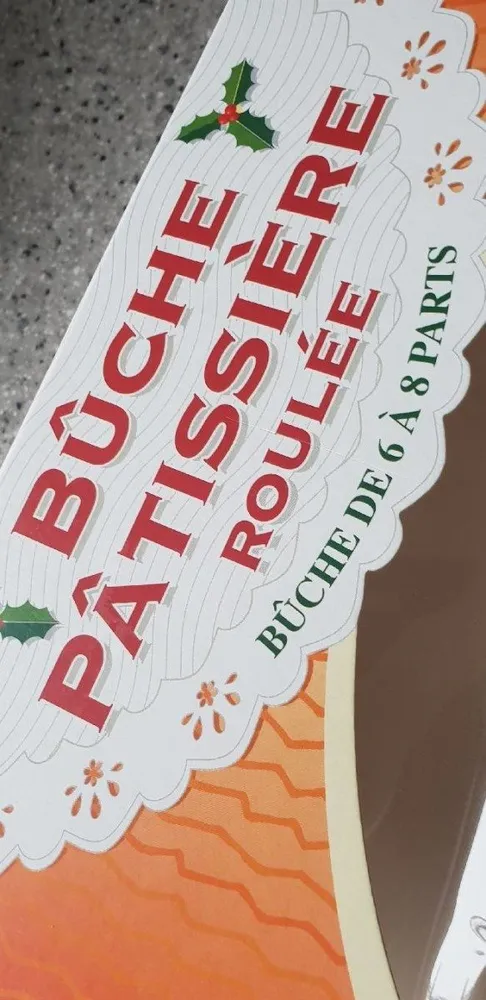 Bûche pâtissière roulée