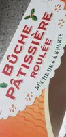 Bûche pâtissière roulée