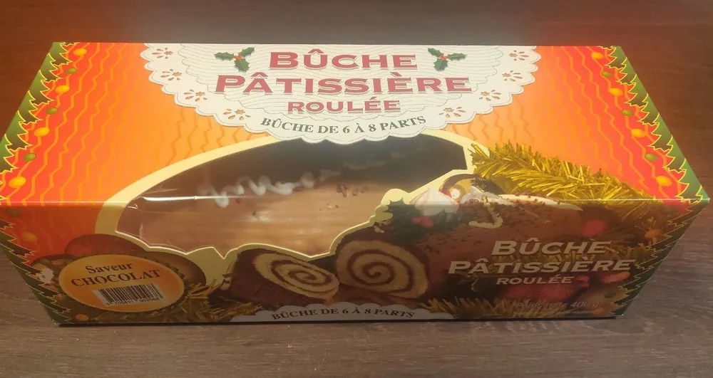 Bûche pâtissière roulée