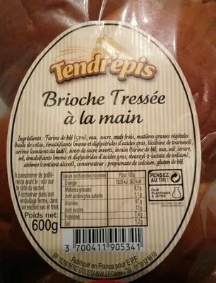 Brioche tressée à la main
