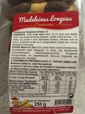 Madeleine Longues Marbrées