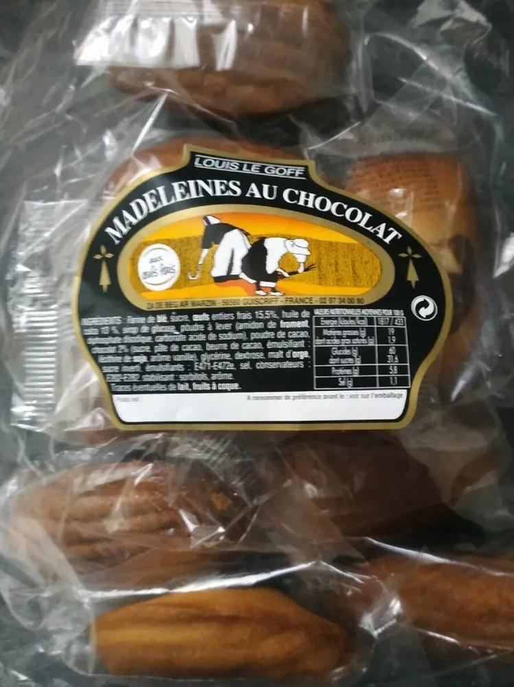 Madeleines au chocolat