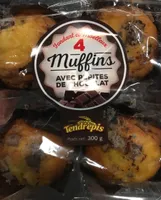 Muffins avec pepites de chocolat