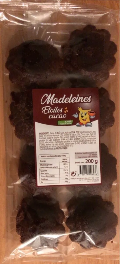 Madeleines Etoiles cacao