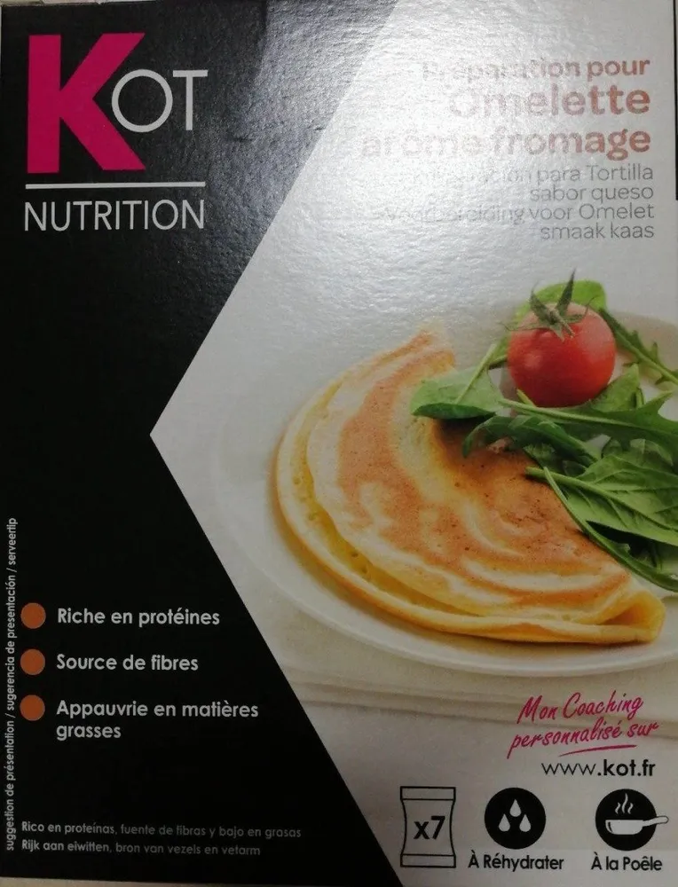 Préparation pour omelette arôme fromage
