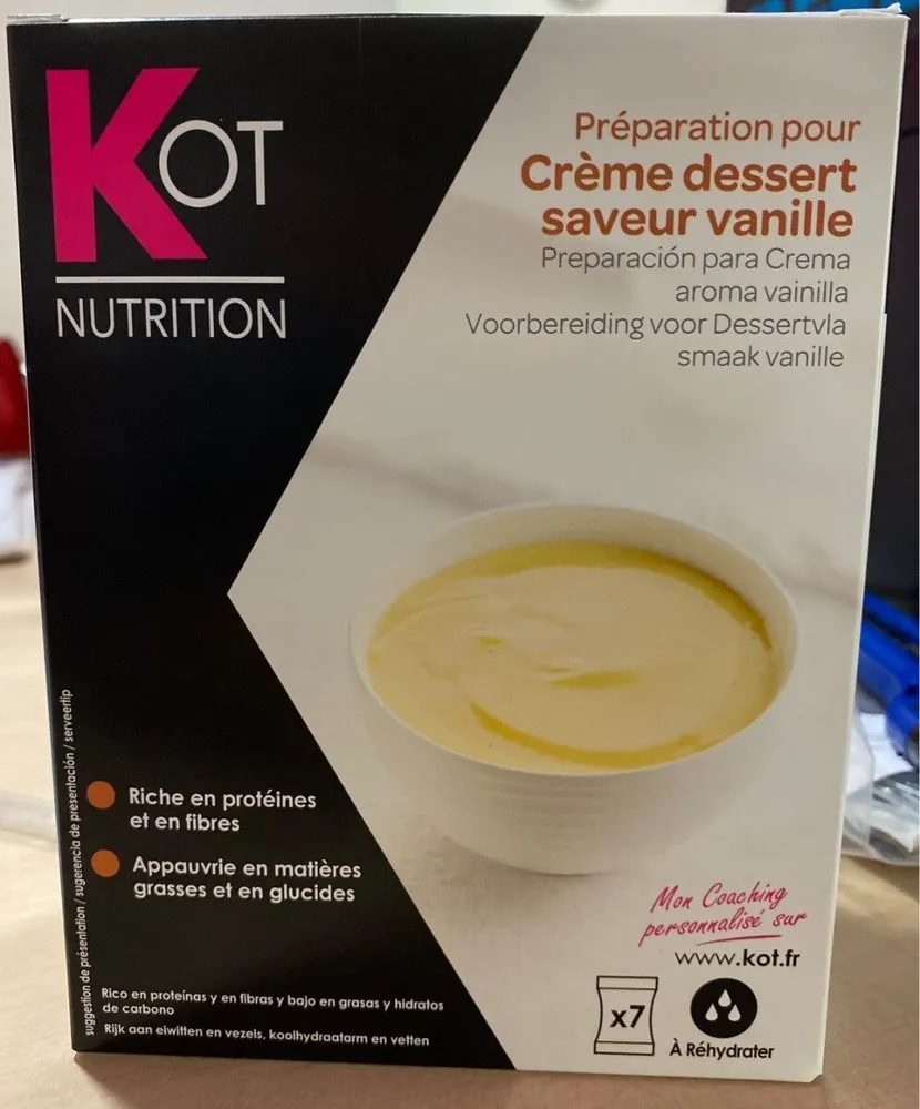 Préparation pour crème dessert saveur vanille