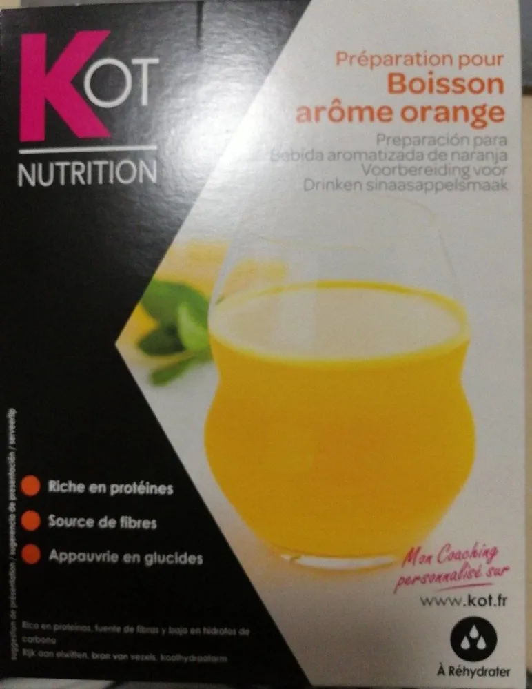 Préparation pour Boisson arôme orange