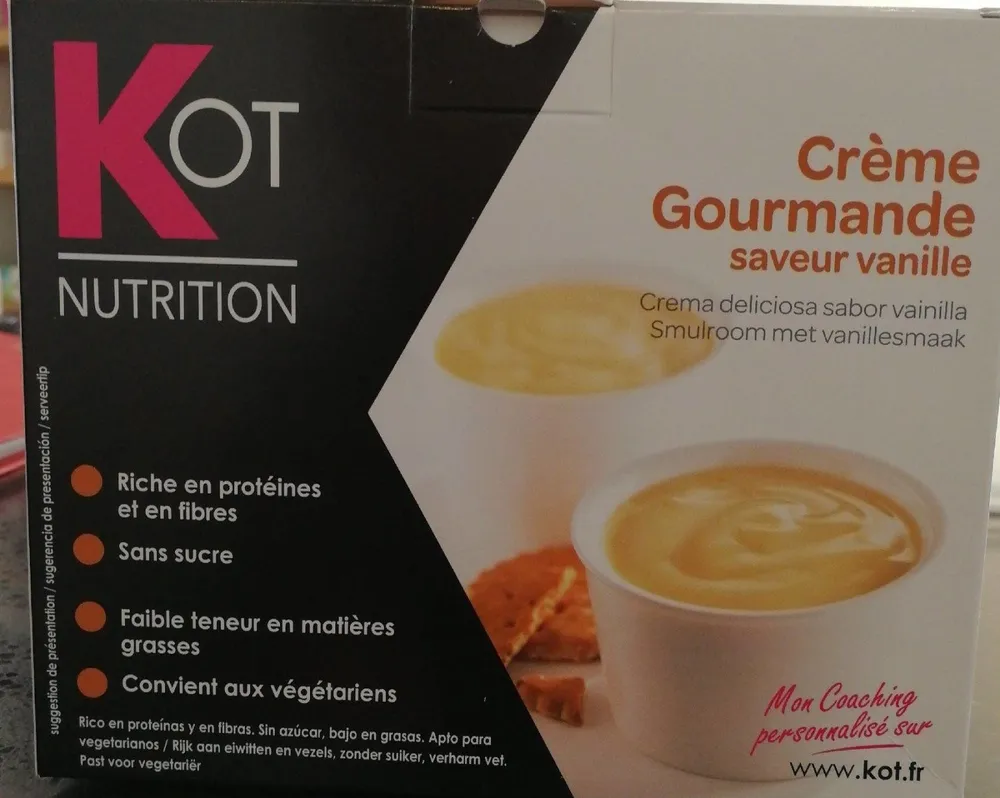 Crème Gourmande saveur vanille