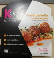 Boulettes kefta riz et aubergines