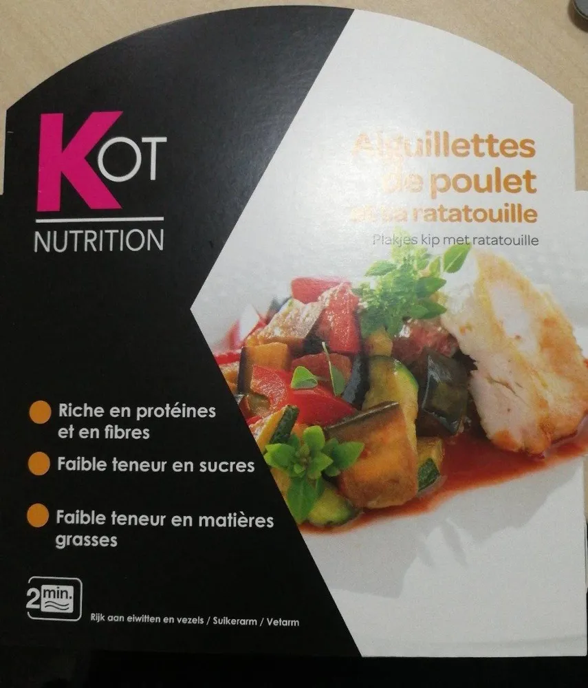 Aiguillettes de poulet et sa ratatouille