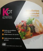 Aiguillettes de poulet et sa ratatouille