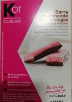 Barre gourmande fruits rouges