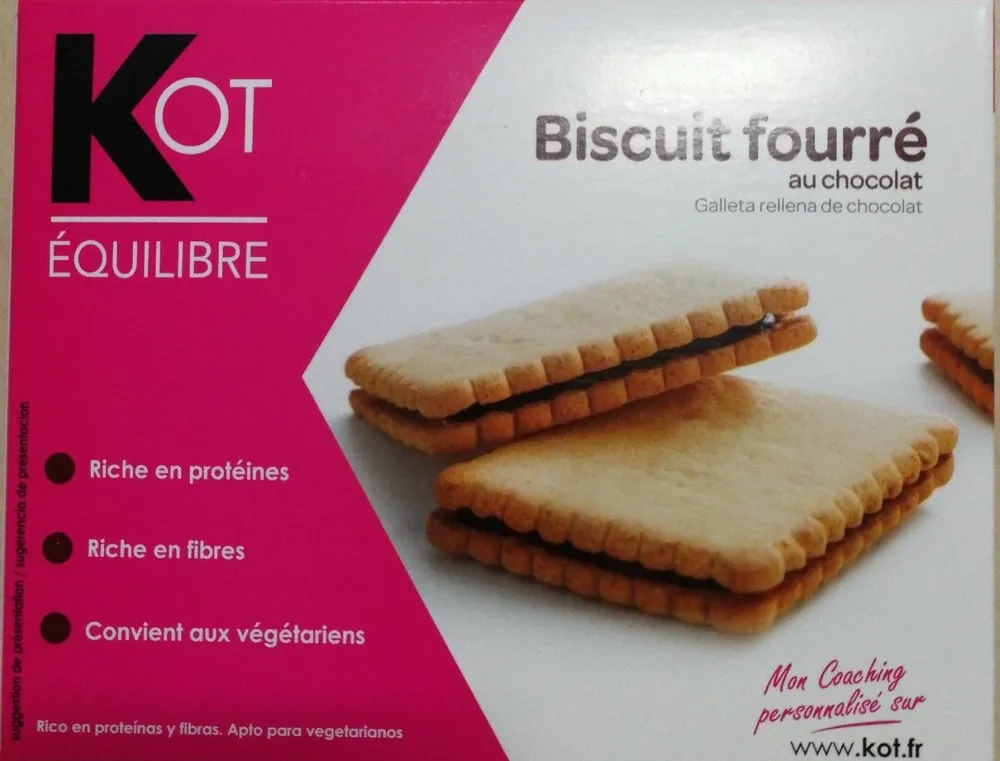 Biscuit fourré au chocolat