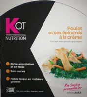 Poulet et ses épinards à la crème