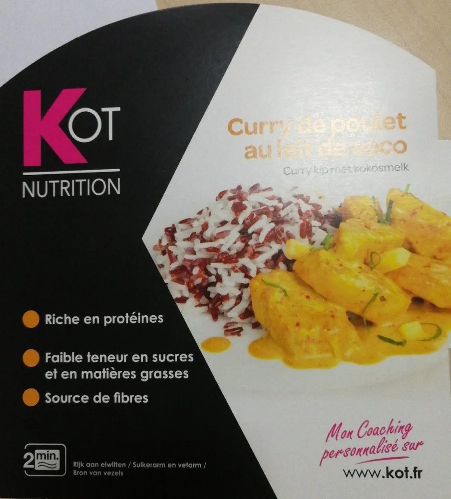 Curry de poulet au lait de coco