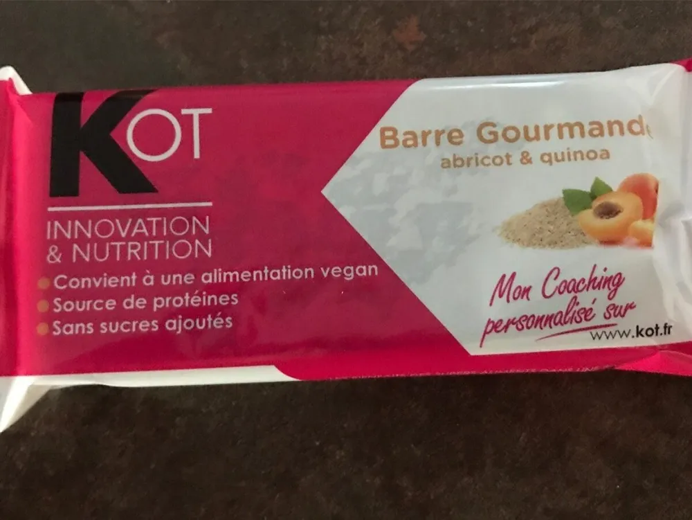 Barre gourmande Abricot Quinoa
