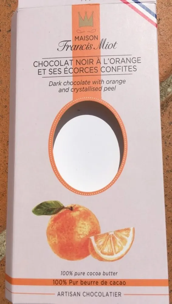 Chocolat noir a l'orange